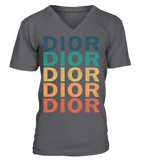 Dior Name T Shirt - Dior Vintage Retro Name Gift I V-Neck T-shirt