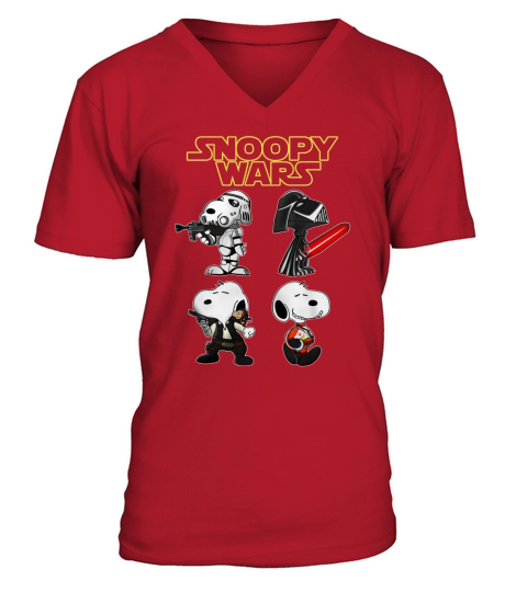 Snoopy War V-Neck T-shirt