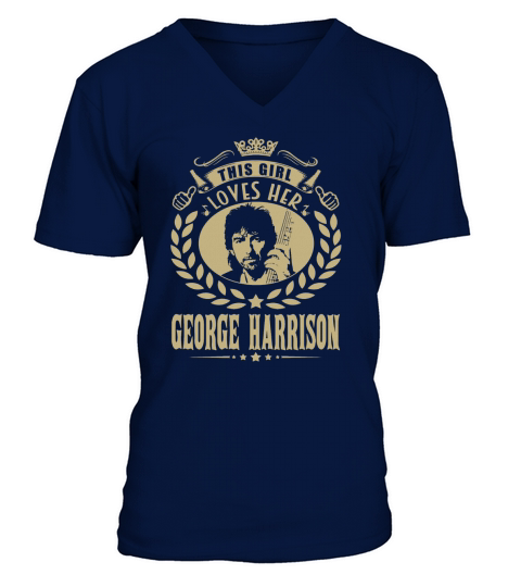 This Girl Loves Her george harrison TShirt V-Neck T-shirt