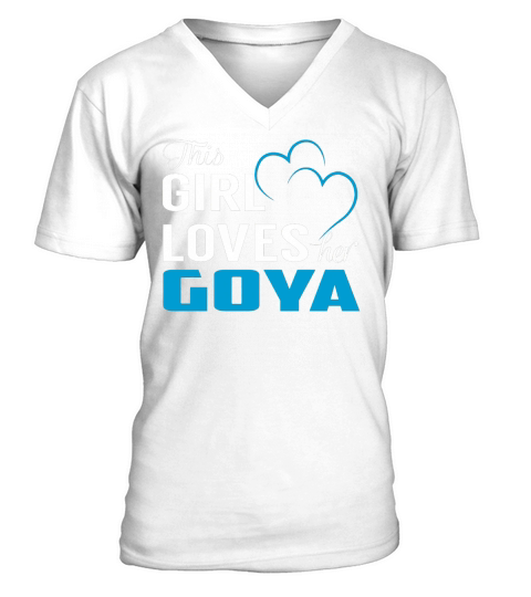 This Girl Loves Her GOYA Name Shirts V-Neck T-shirt