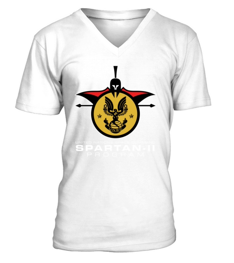 UNSC Spartan-II Program Insignia White shirt V-Neck T-shirt