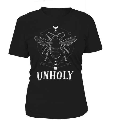 Bee Tarot Card Occult Club Unholy Gothic Women's T-Shirt