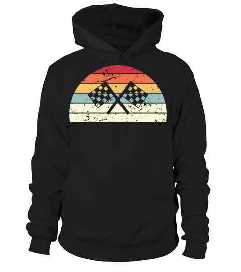 Retro Racing Sunset Vintage car Sunrise Hoodie Unisex