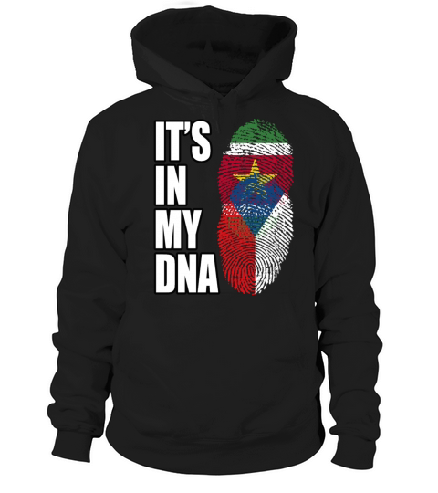 Surinamese And Chadian Vintage Heritage DNA Flag Hoodie Unisex