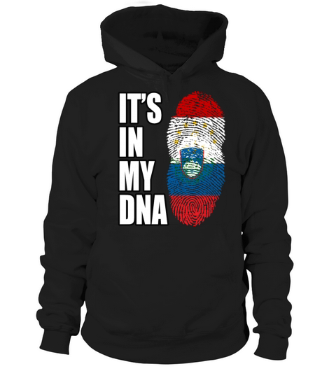 Tajikistani And Slovenian Vintage Heritage DNA Fla Hoodie Unisex
