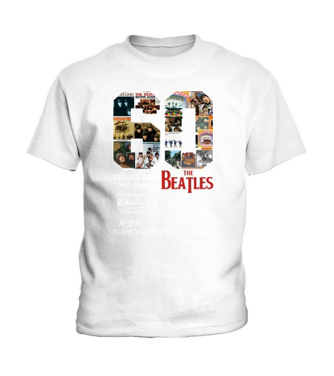 60 Years Of The Beatles 1960 2020 Signatures shirt Kids T-Shirt