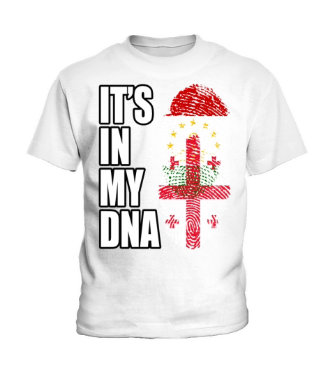 Tajikistani And Georgian Vintage Heritage DNA Flag Kids T-Shirt