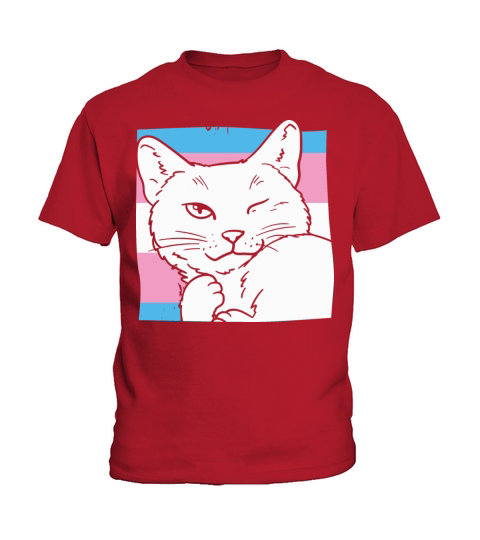 Transgender Cat Kitten Trans LGBTQ Transsexual Kids T-Shirt