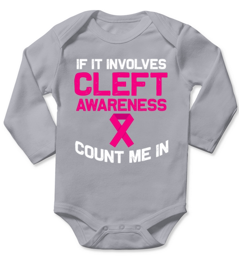 Cleft Palate Lip Specializing Strong Awareness Long Sleeve Baby One-Piece
