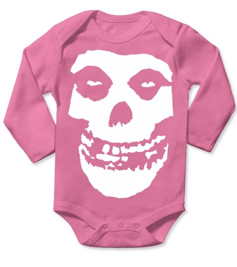 Misfits Fiend Skull Long Sleeve Baby One-Piece