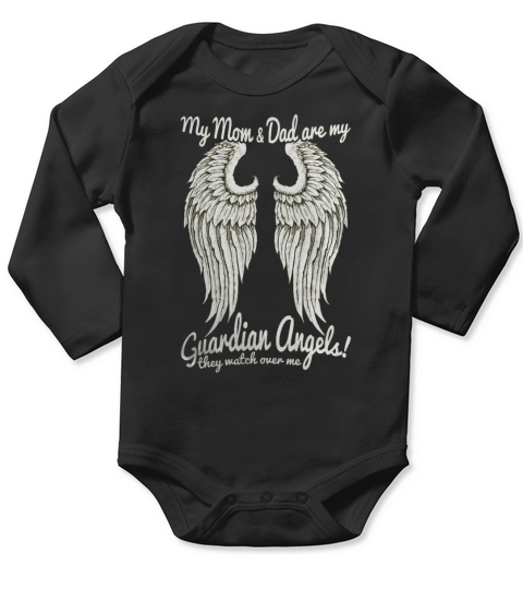 MOM AND DAD GUARDIAN ANGEL   ENDING SOON Tshirts Long Sleeve Baby One-Piece