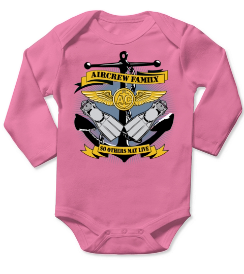 US Navy Rescue Swimmer Long Sleeve Baby One-Piece