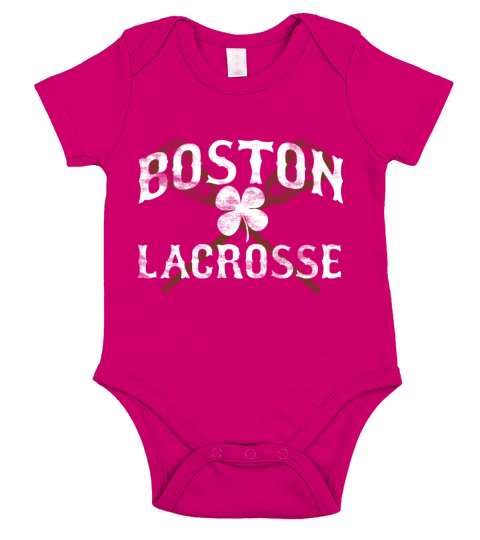 Boston Lacrosse Shamrock Apparel Hoodies Short Sleeve Baby One-Piece