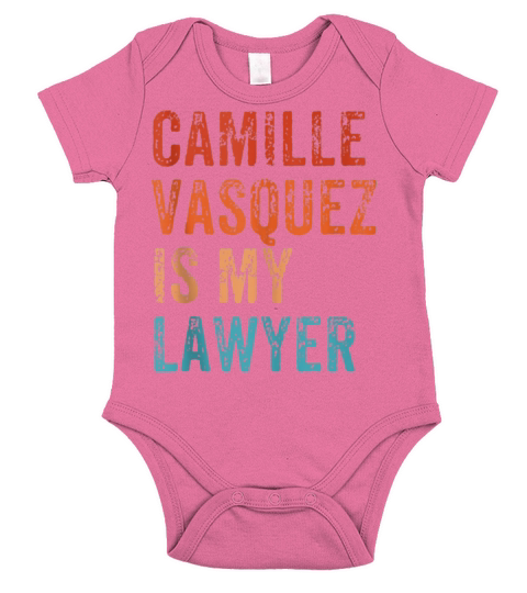 Camille Vasquez Is My Lawyer Vintage Retro Short Sleeve Baby One-Piece