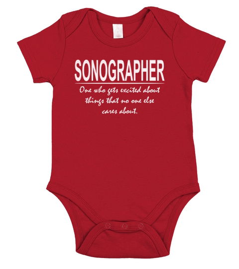Funny Sonographer Definition  Cool Sonographer TShirt Short Sleeve Baby One-Piece