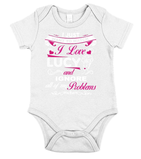 I Just Want To Watch I Love Lucy And Ignore All Of My Problem Short Sleeve Baby One-Piece