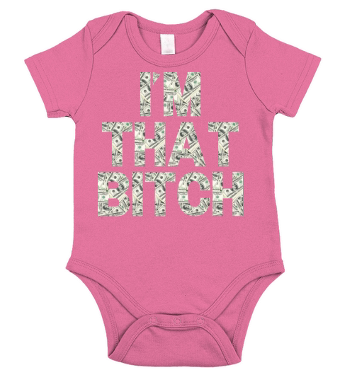 IM THAT BITCH - One Hundred Dollars Pile Short Sleeve Baby One-Piece