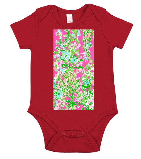 Lilly Pulitzer North Carolina Print Inspired  - iPhone 8 Plus Short Sleeve Baby One-Piece