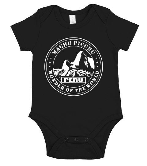 Peru Machu Picchu Wonder of the World Short Sleeve Baby One-Piece