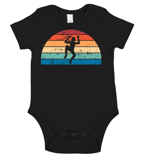 Retro Bouldering Sunset Vintage climbing Sunrise Short Sleeve Baby One-Piece