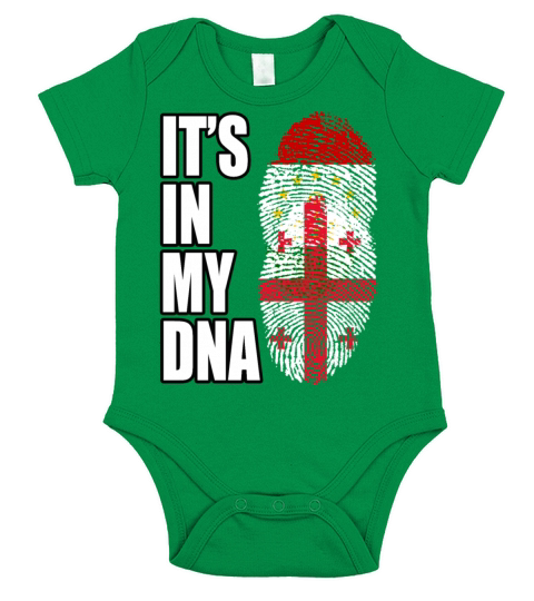 Tajikistani And Georgian Vintage Heritage DNA Flag Short Sleeve Baby One-Piece