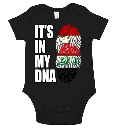 Tajikistani And Iraqi Vintage Heritage DNA Flag Short Sleeve Baby One-Piece