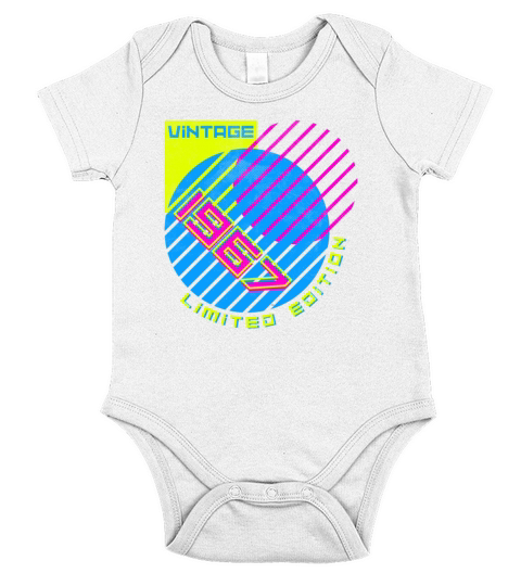 Vintage 1967 Vintage Retro Birthday Short Sleeve Baby One-Piece