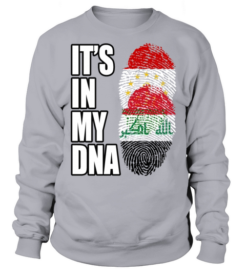 Tajikistani And Iraqi Vintage Heritage DNA Flag Sweatshirt Unisex