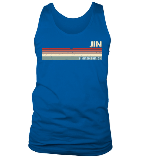 Jin Funny Retro Vintage Name surname 80s 90s Tank Top Unisex