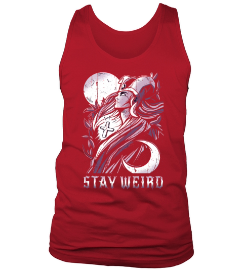 Priestess Tarot Card Occult Club Weird Gothic Tank Top Unisex