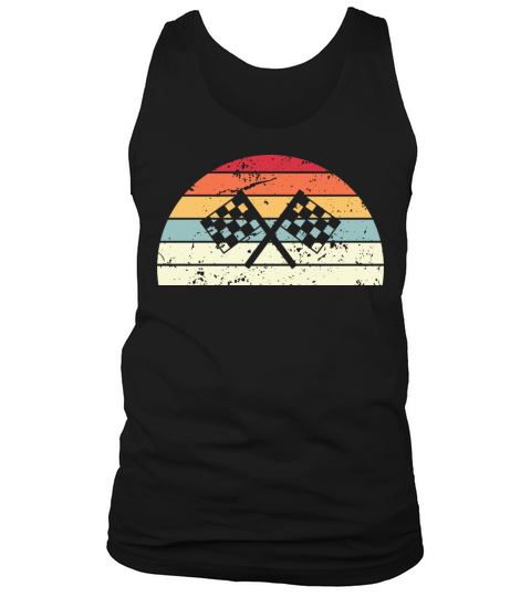 Retro Racing Sunset Vintage car Sunrise Tank Top Unisex