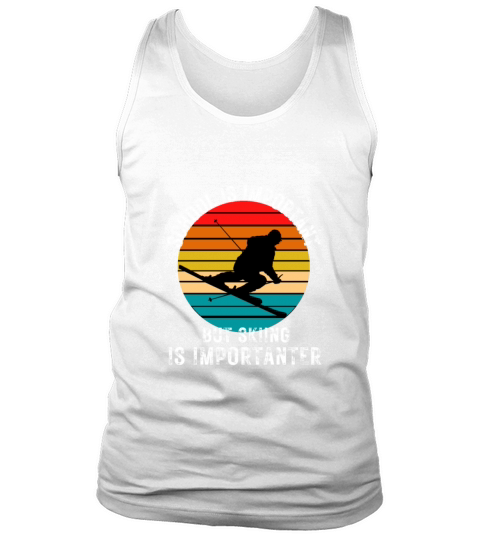 School Is Important But Skiing Is Importanter Tank Top Unisex