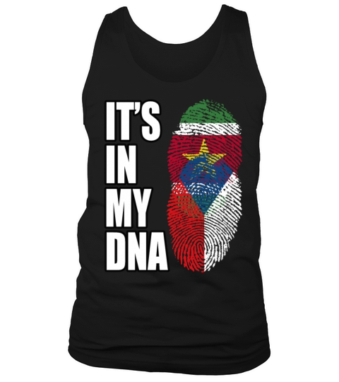 Surinamese And Chadian Vintage Heritage DNA Flag Tank Top Unisex