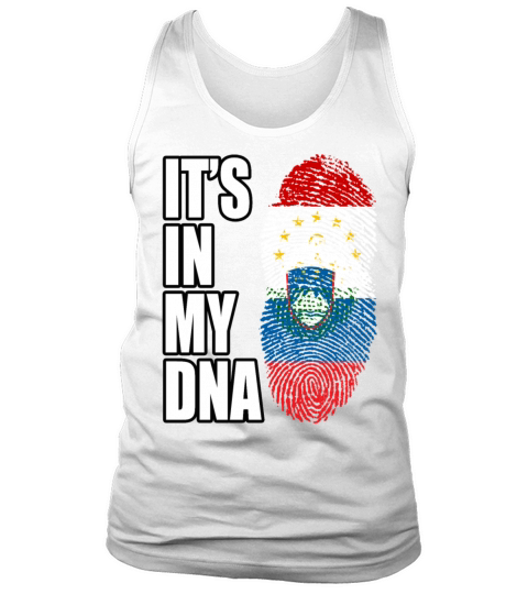 Tajikistani And Slovenian Vintage Heritage DNA Fla Tank Top Unisex