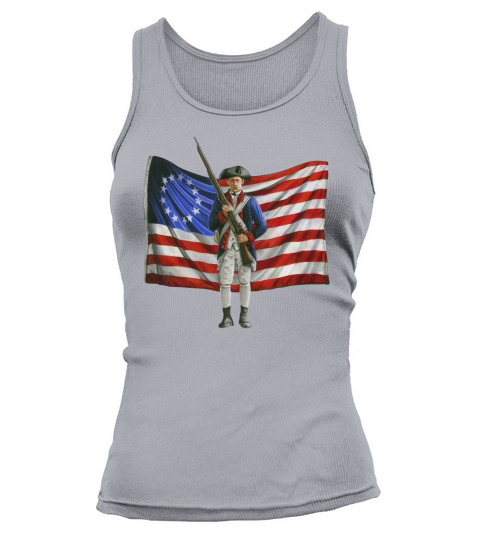 America - Colonial flag patriot Tank top Woman