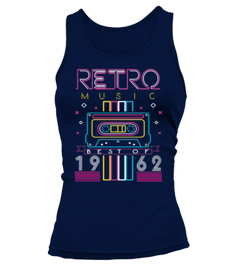 Best Of 1962 Retro Cassette Vintage Birthday Tank top Woman