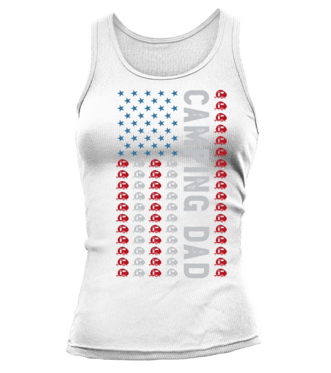 Camping Dad july 4th caravan rv fathers day gift Tank top Woman