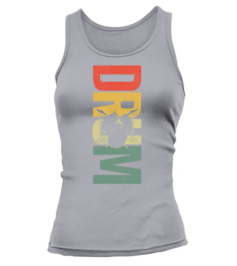 Drummer Drum Set Retro Vintage Tank top Woman