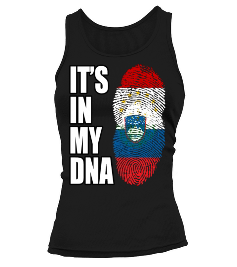Tajikistani And Slovenian Vintage Heritage DNA Fla Tank top Woman