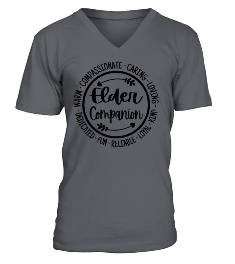 Elder Companion Vintage Gift V-Neck T-shirt