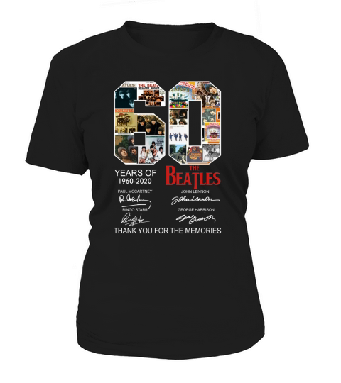 60 Years Of The Beatles 1960 2020 Signatures shirt Women's T-Shirt
