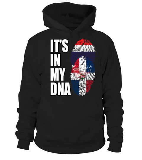 Thai And Dominican Vintage Heritage DNA Flag Hoodie Unisex