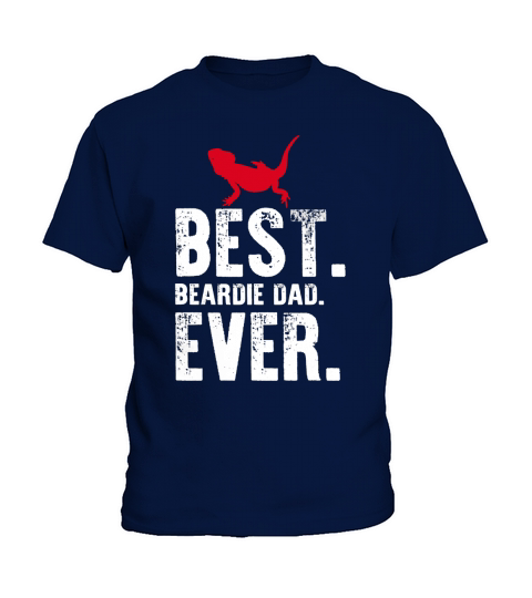 Best Beardie Dad Ever T Shirt -Bearded Dragon Reptile Tees Black Youth B0721VMXHJ 1 Kids T-Shirt