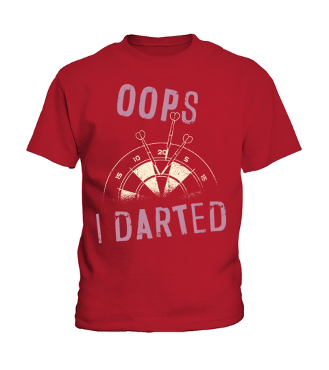 Darts Board Pun Vintage Oops I Kids T-Shirt