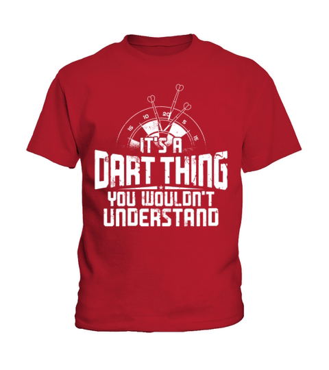 Darts Board Vintage ItS A Dart Kids T-Shirt