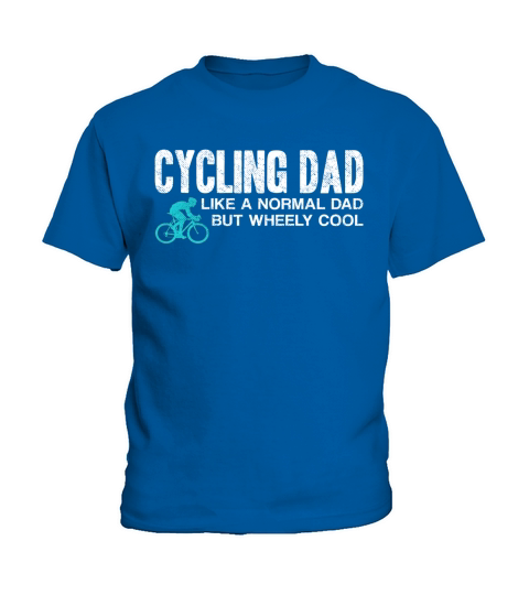 Mens Funny Cycling Dad Gift Wheely Cool Cyclist Biking T Shirt Kids T-Shirt