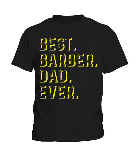 Vintage Best Barber Dad Ever Fathers Day Gift T-Shirt Kids T-Shirt