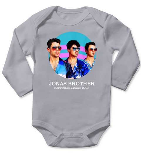 Jonas Brothers Happiness Begins Tour shirt Long Sleeve Baby One-Piece
