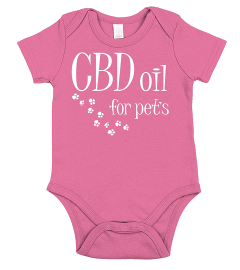 CBD Oil For Pets Slogan CBD Dog Cat Animal Lover Short Sleeve Baby One-Piece