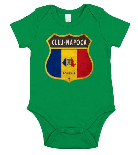 Cluj-Napoca Romania coat of arms design Short Sleeve Baby One-Piece